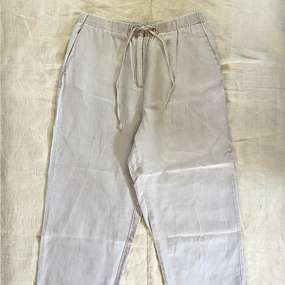 VTG Linen/Cotton Drawstring Capri Pants